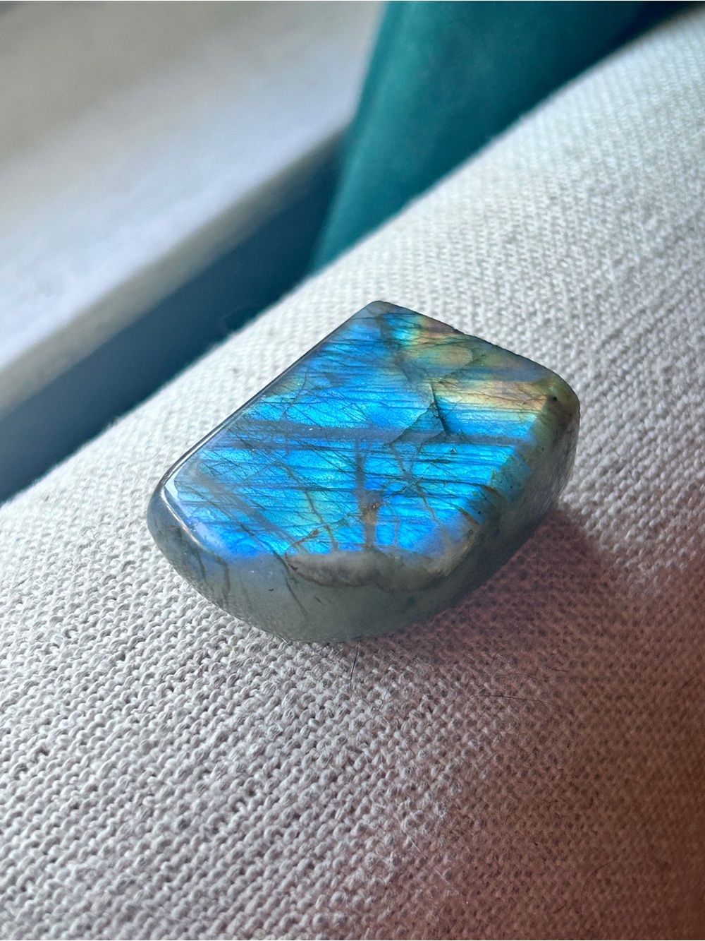 Small Labradorite Polished Statement Stone - Blue Flash